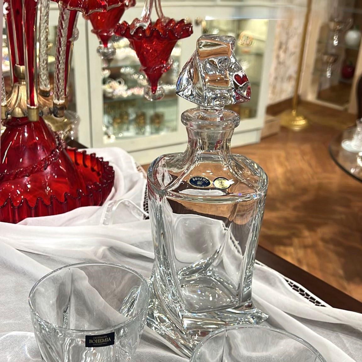 Bohemia Crystal Renksiz Karaf Seti