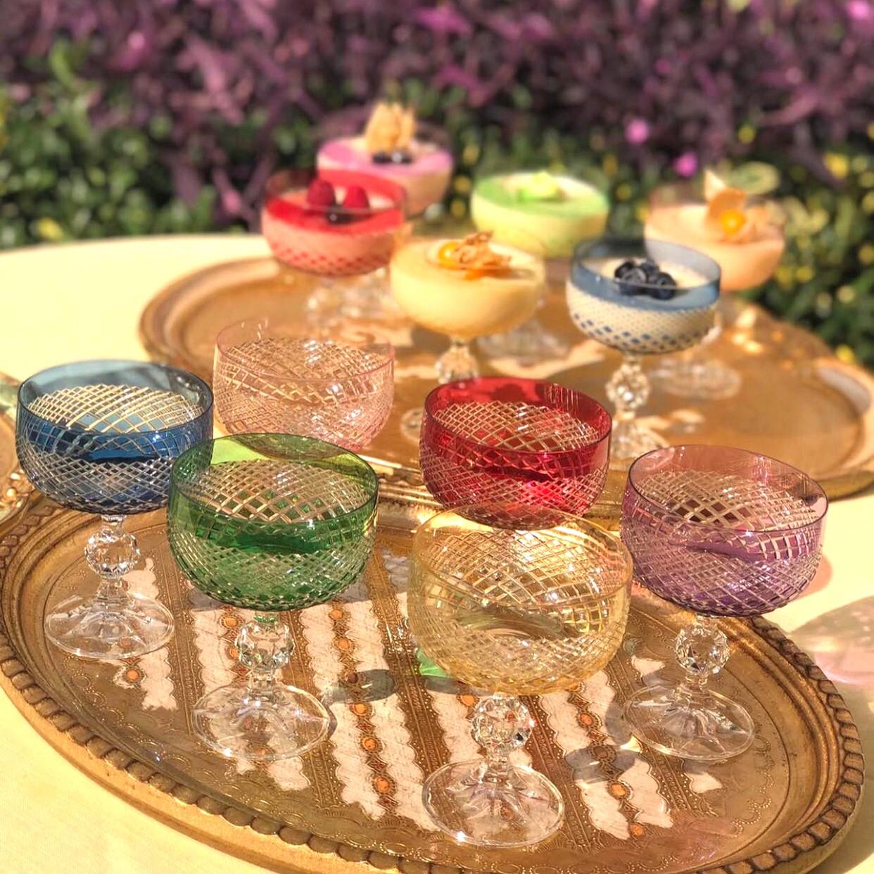 Kristal Desenlik 6 Kişilik Dondurmalık Takımı