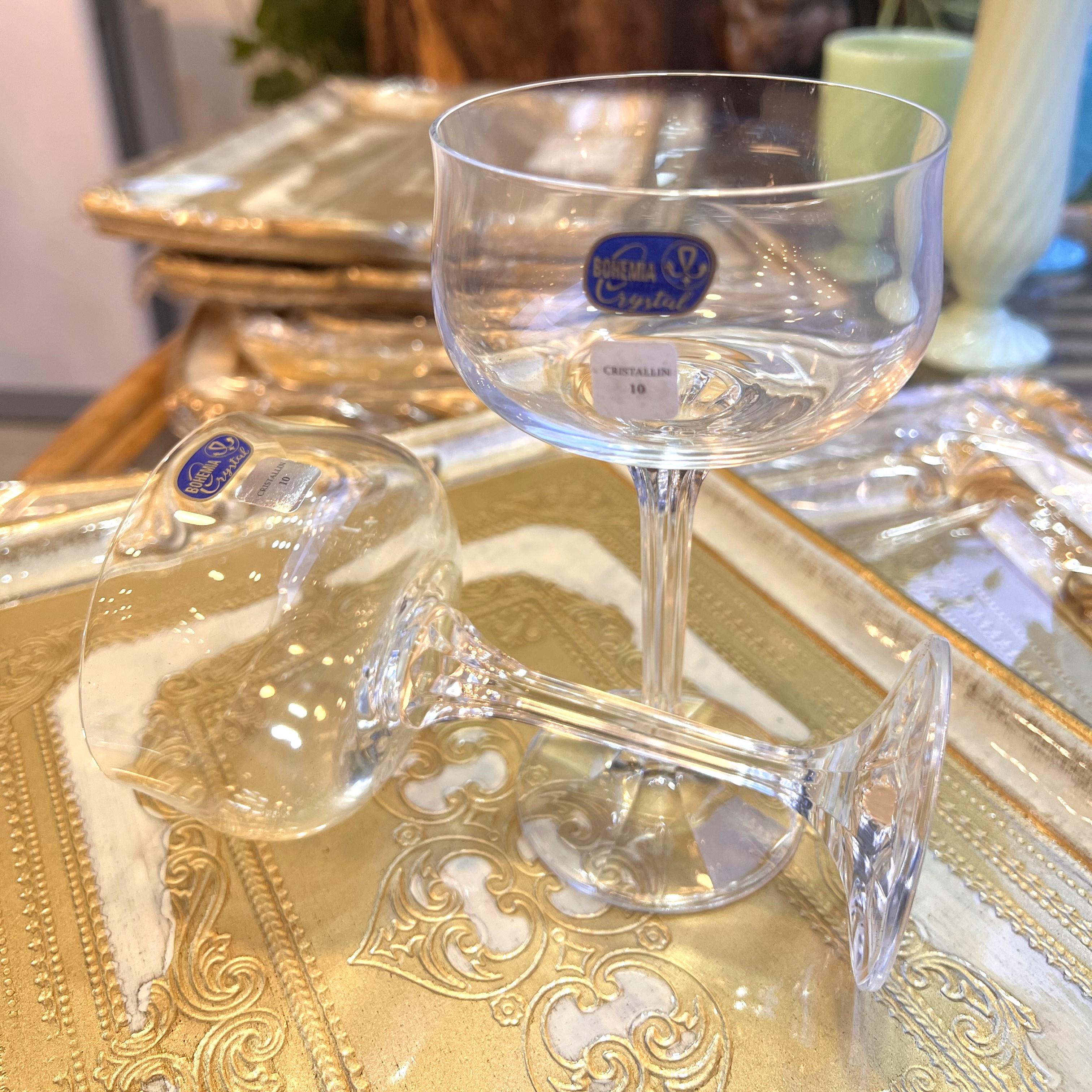 Bohemia Crystal Desensiz Asit Kesme 6 Kişilik Dondurmalık Takımı