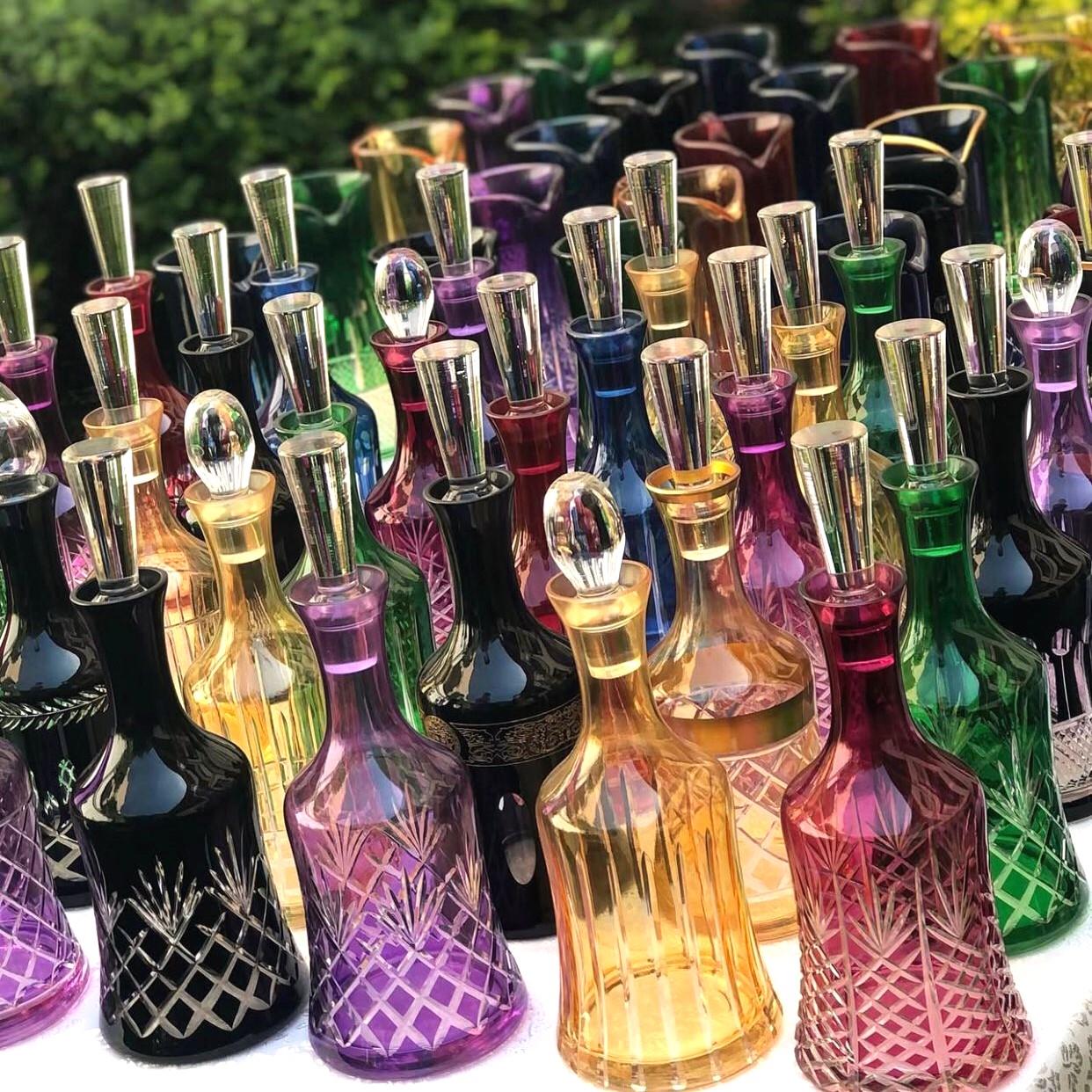 Bohemia Crystal Renkli Desenli Karaf