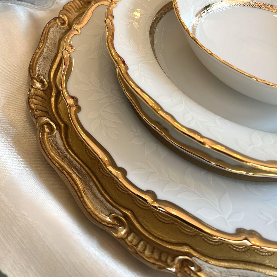Thun Beyaz Gold Detaylı Yemek Takımı