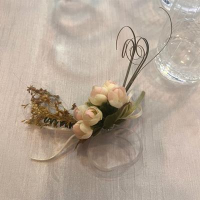 12 adet Çiçekli Peçete Halkası