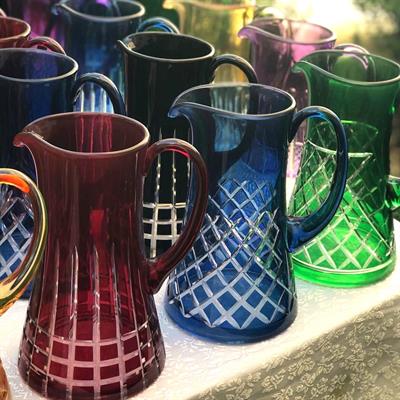 Bohemia Crystal Desenli Renkli Sürahi