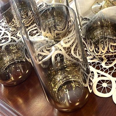 Bohemia Crystal Gümüş Detaylı 6 Kişilik Meşrubat Bardağı Takımı