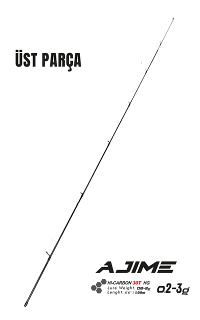 Fujin Ajime 198cm 02-3 gr LRF Kamışı #1 Üst Parça