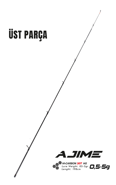Fujin Ajime 198cm 05-5gr LRF Kamışı #1 Üst Parça