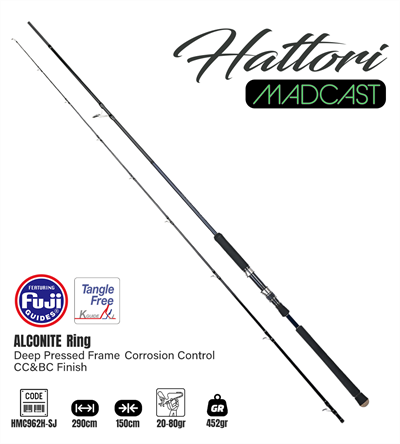 Fujin Madcast 290cm 20-80gr Shore Jig Kamışı