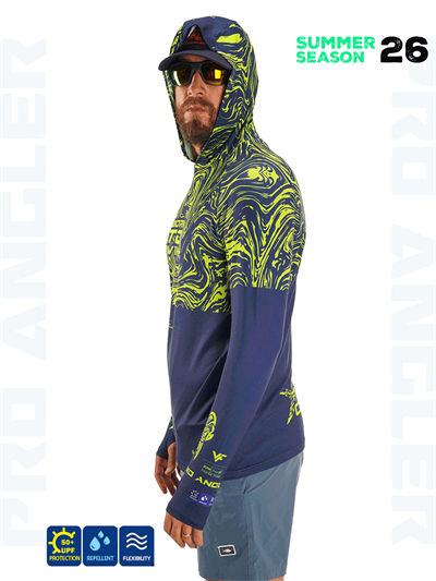 Fujin Pro Angler S26 Hooded Izohips Blue Green