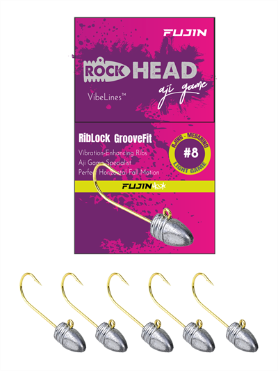 Fujin Rock-Head 8no Aji Game Jighead