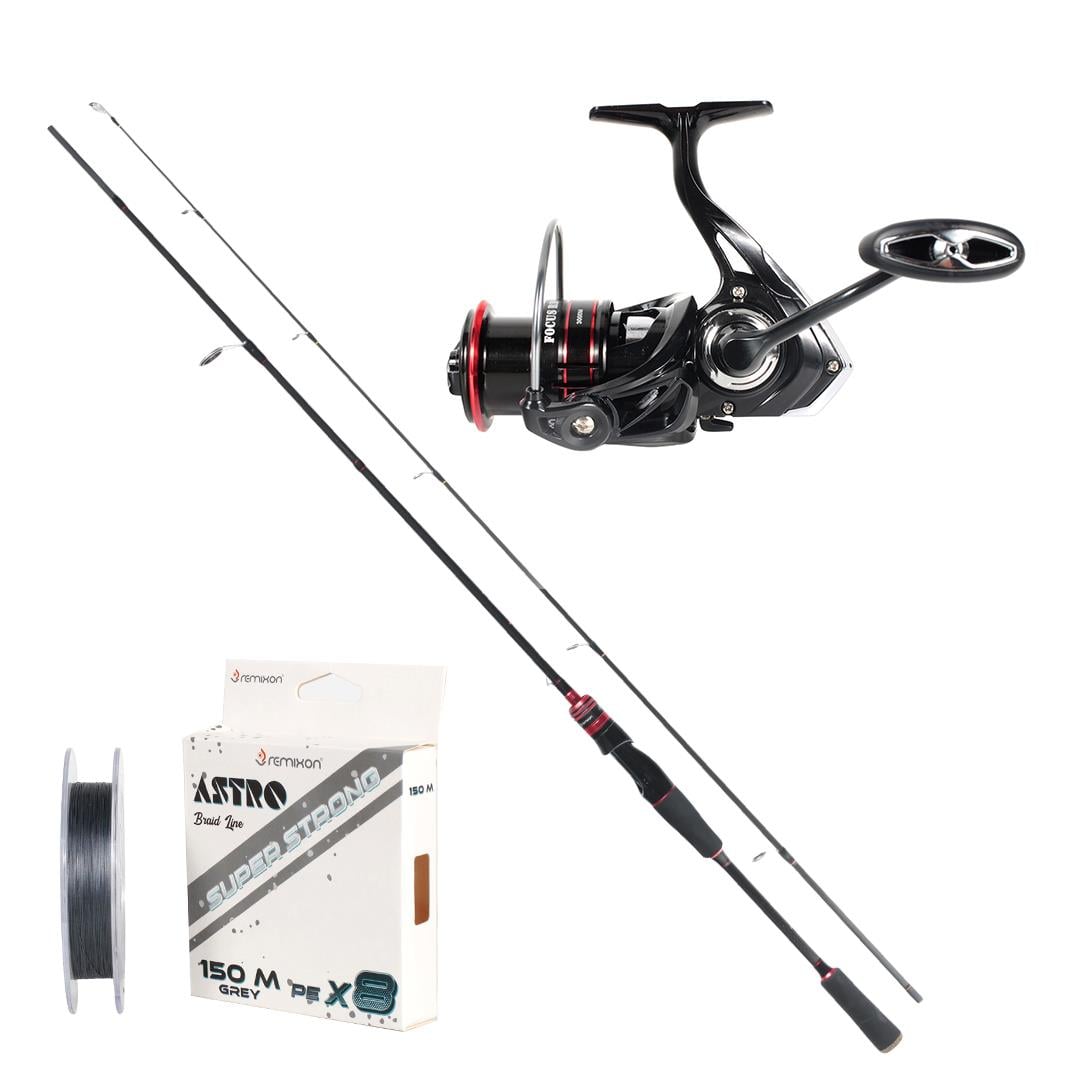 REMIXON FOCUS RD 2.10M 5-35GR 2P KAMIŞ+RD3000M 5+1BB MAKARA, SET