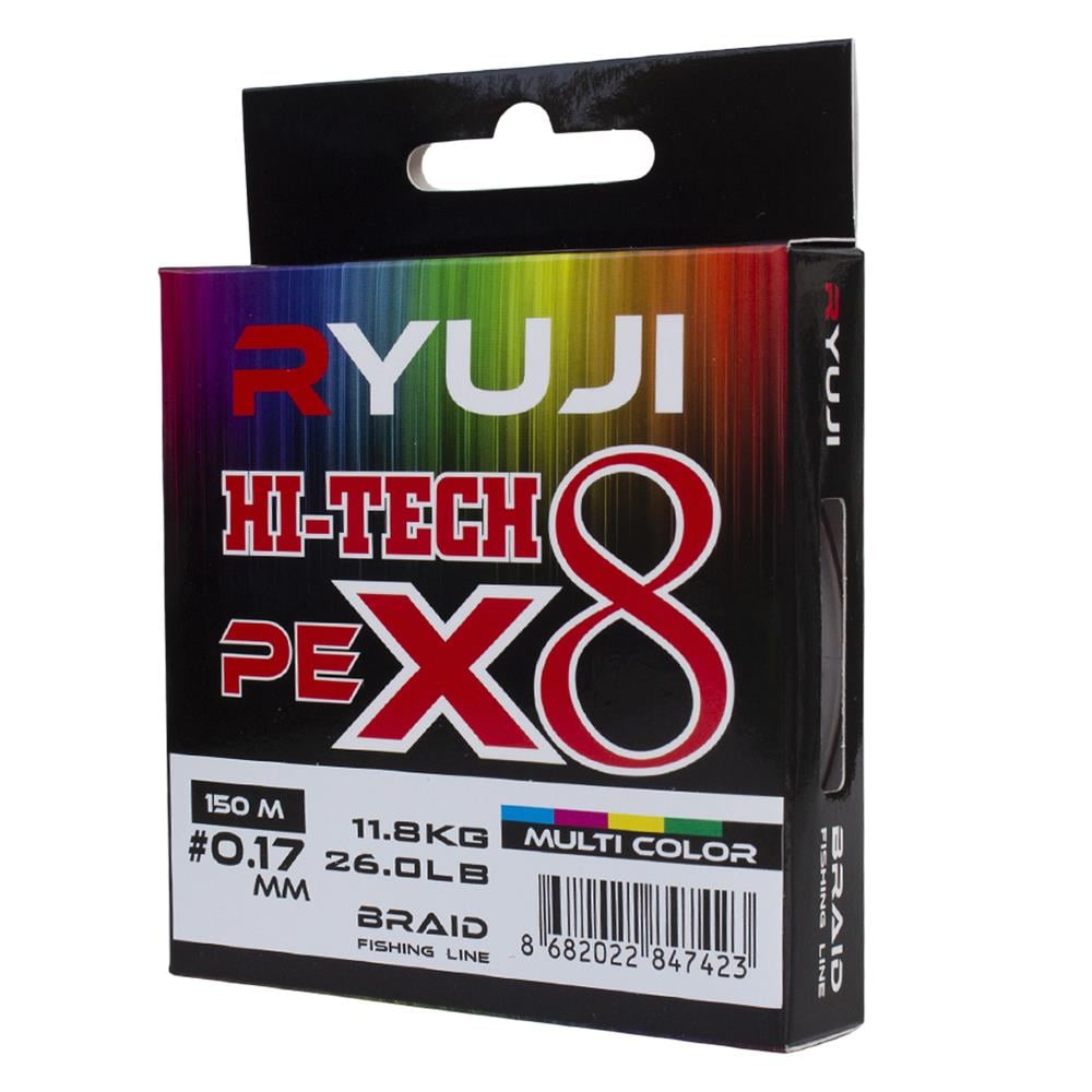 Ryuji Hi-Tech X8 150m 0.13mm Multi Color İp Misina