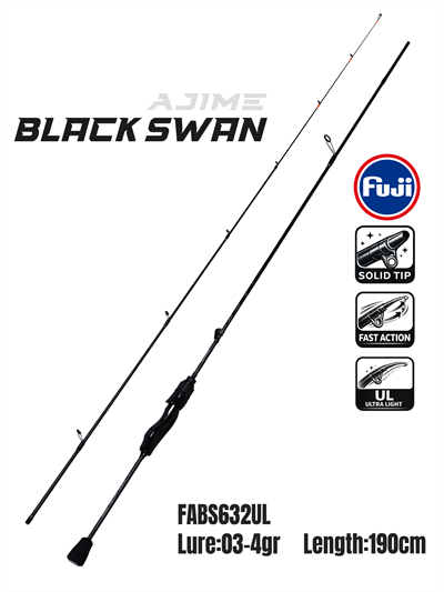 Fujin Ajime Black Swan 190cm 03-4gr Aji LRF Kamışı