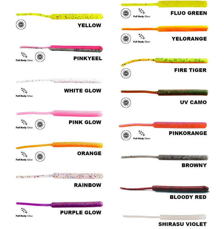 Fujin Baby Worm 5,2cm Floating LRF Silikonu yeni renkler - Fujin