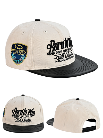 Fujin BTW Leather Visor Şapka Dirty White