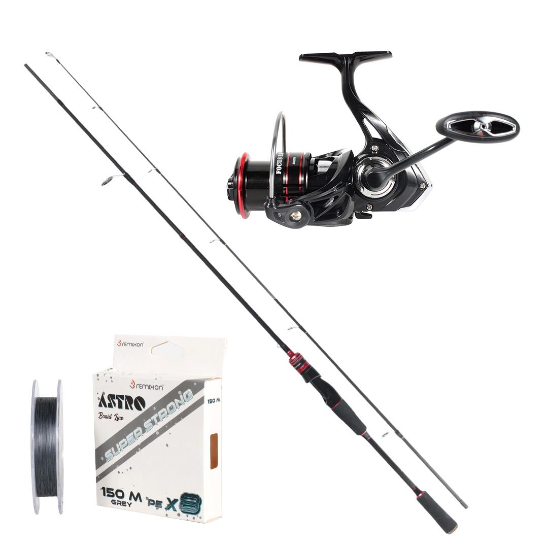 REMIXON FOCUS RD 2.10M 5-35GR 2P KAMIŞ+RD3000M 5+1BB MAKARA, SET