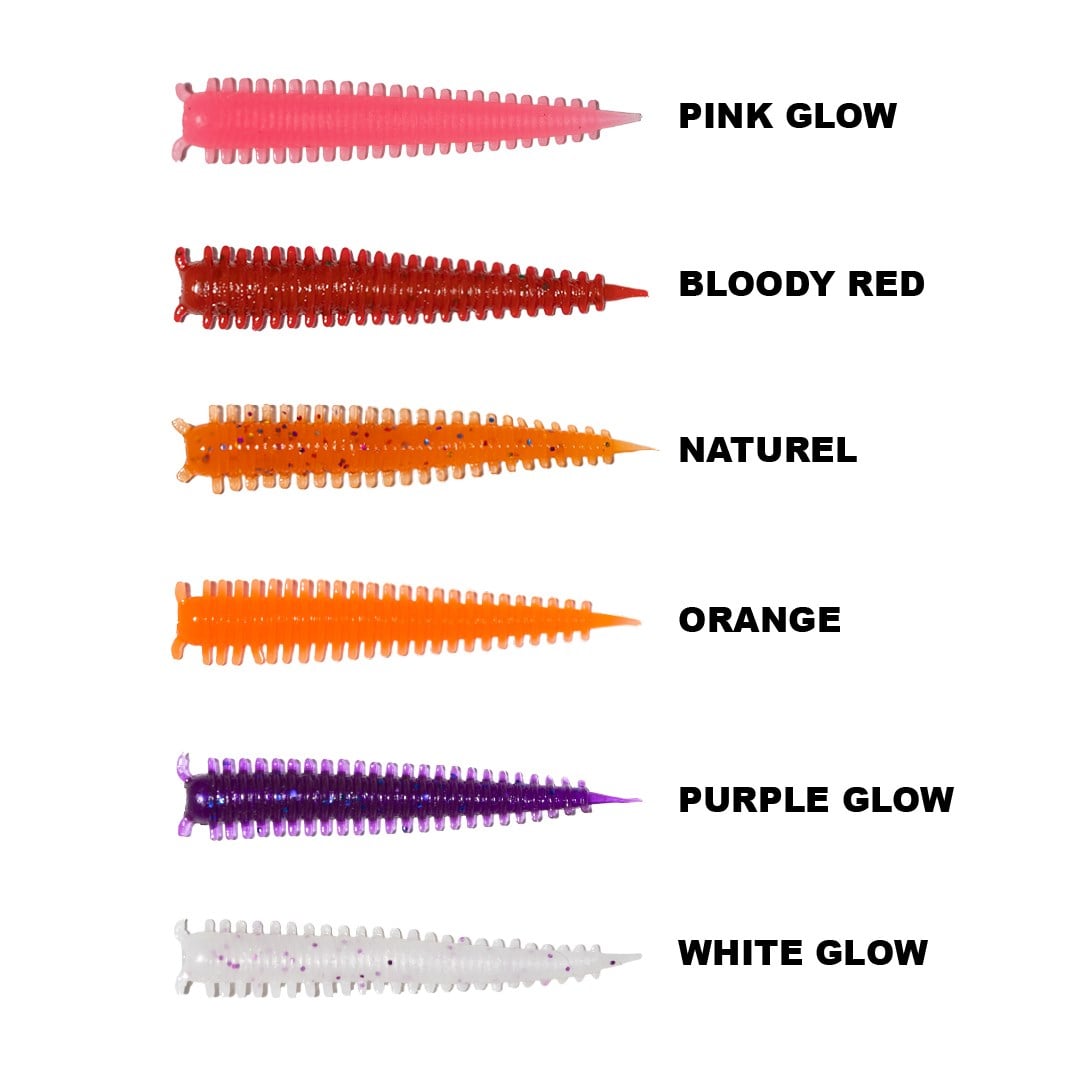 RYUJI JELLY WORM 4CM, 18AD.