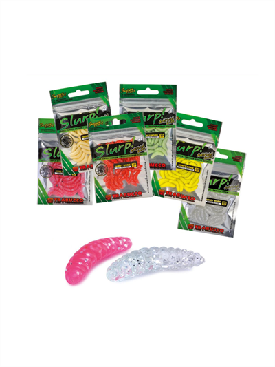 Trabucco Slurp Honey Worm 2cm Yellow Glitter