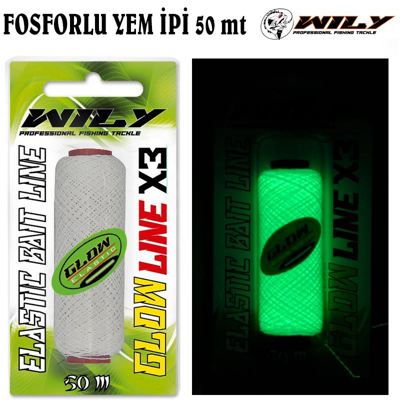 Wily Fosforlu (Glow) Yem İpi 50 mt - Wily