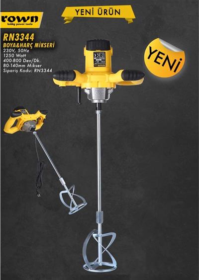 Rown RN3344 Boya Harç Karıştırıcı Mikser 1250W