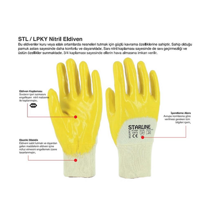 Starline STL/LPKY Nitril Eldiven