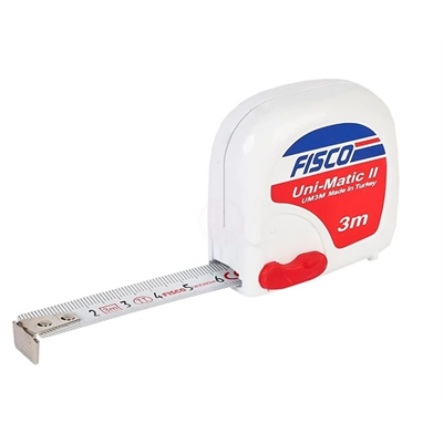 Fisco UM3 Çelik Şerit Metre 3 Metre