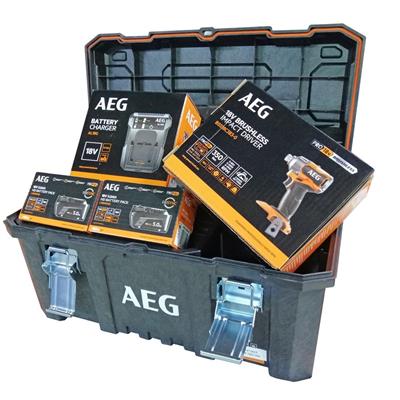 AEG BSS 18C3B3-502 Darbeli Çift Akülü 5 Ah Vidalama Makinesi