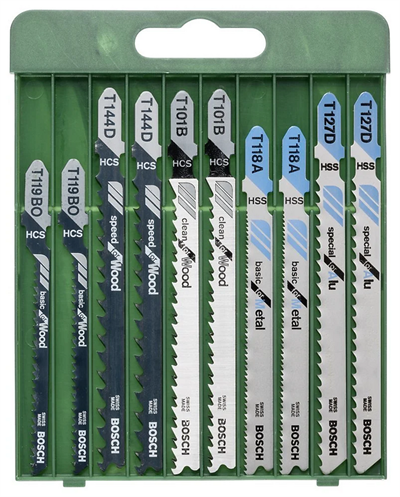 Bosch DIY Ahşap&MetalDekupaj Bıçağı Seti10lu