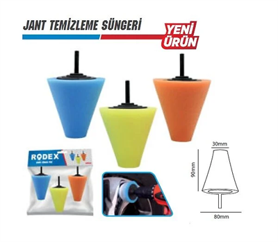 Rodex RZP072C Koni Sünger Pedi (Jant Temizliği İçin)