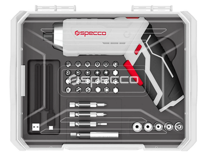 Specco SP3.6V-3011 Akülü Tornavida 3,6 V + 33 Parça Set