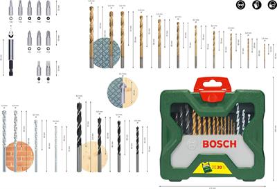 Bosch X-Line 30 ParçaVidalama&Matkap UcuSeti