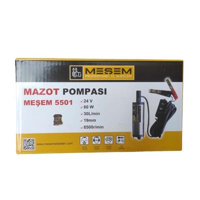 MEŞEM 5501 Mazot Pompası 24V 60 Watt