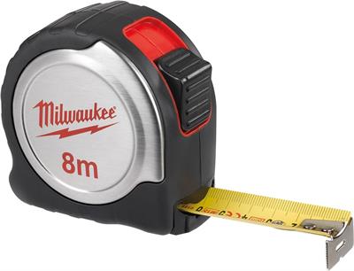 Milwaukee 4932451640 Gümüş şerit 8/25, kırmızı/siyah/gümüş