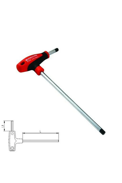 İzeltaş 4920 5 mm T Tipi Alyan Anahtar