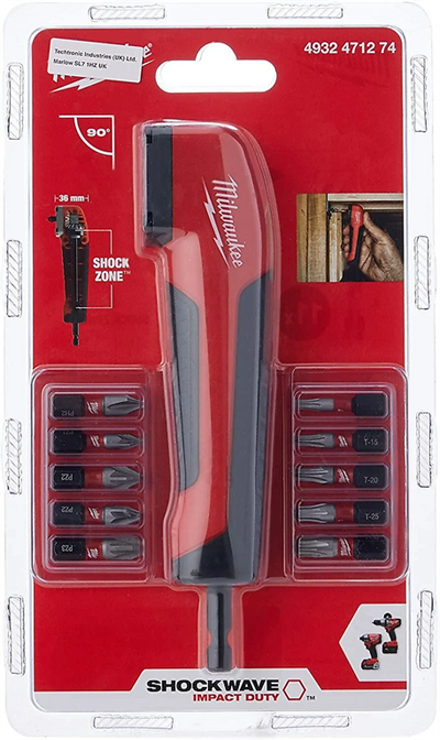 Milwaukee Vidalama Köşe Adaptörü Shockwave™ T4932471274