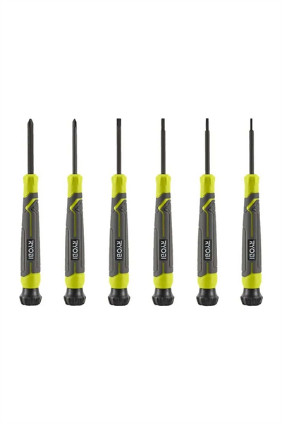 Ryobi Rhsdspc6 Manyetik 6lı Hassas Tornavida Seti