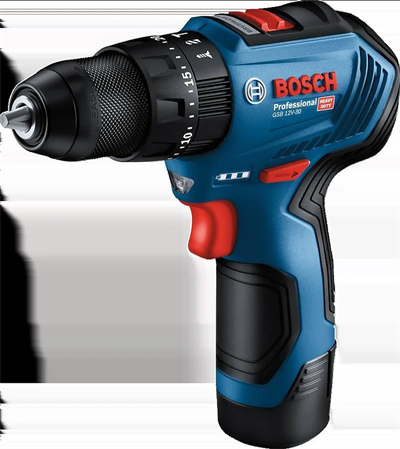 Bosch Gsb 12V-30 + 39 Parça Vidalama Seti 2X2.0Ah (0 601 9G9 101)