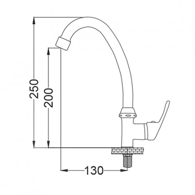 Gms SR234 Sırma Tek Girişli Lavabo Bataryası
