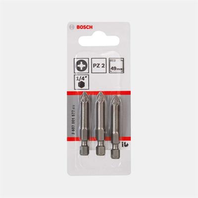 Bosch Pz2 49 Mm 3lü Yıldız Vidalama Ucu Extrahard 2607001577