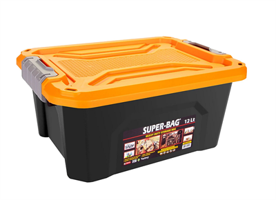 Super Bag ASR-4041 Saklama Kutusu Renkli Kapak 12 LT