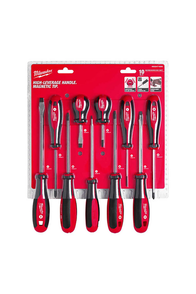 Milwaukee Tornavida Takımı 10 Pcs Trı-Lobe Mılwaukee T4932471808