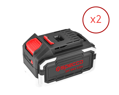 Specco SP20V-4042 Akülü Avuç Taşlama 20V (çift akü)