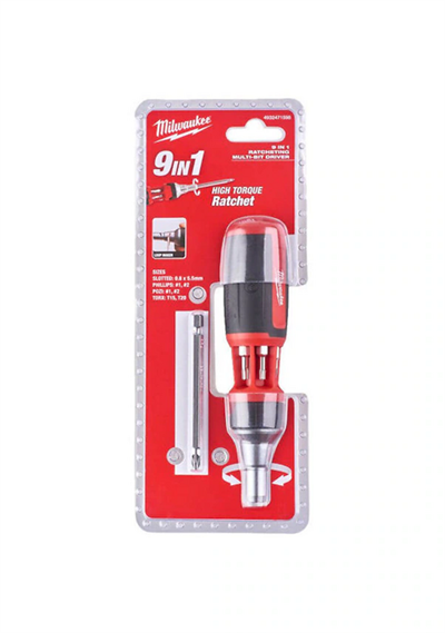 Milwaukee T4932471599 9 Parça Cırcırlı Altıgen Tornavida Seti