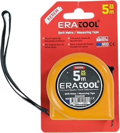 Eratool 12528 5X25 mm Şerit Metre