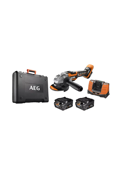 Aeg BEWS-18-115BL-502c 18V 5Ah Çift Akülü Taşlama