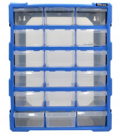 Süper Bag ASR-6002 18li Mono Blok Çekmeceli Organizer