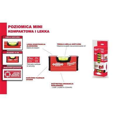 Milwaukee T4932459100 Minibox 10 cm Su Terazisi