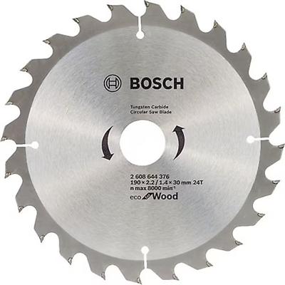 Bosch Optiline Eco 190 x 30 MM 24 Diş Daire Testere Bıçağı
