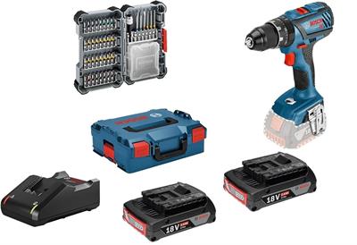Bosch GSB 18V-28 Akülü Darbeli  Delme Vidalama 2x2 Ah 06019H4006+Uç Seti