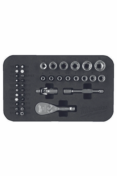 Milwaukee T4932492672 LOKMA SETİ 39 PARÇA 1/4 COMPACT 