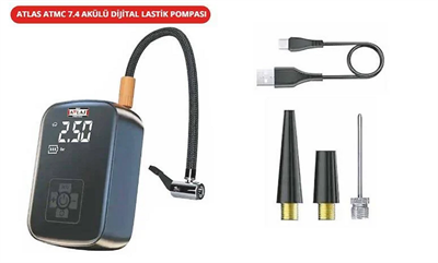 Attlas Atmc 7.4 Akülü Dijital Lastik Pompası A0104074